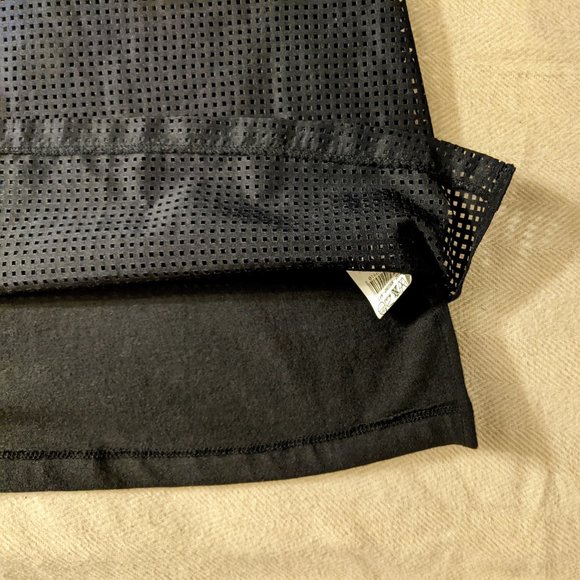 Laser Cut Perforated Tank Top With Bow (Navy) - Picture 6 of 11